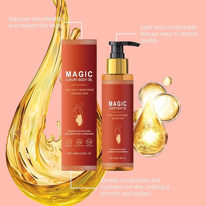 ﻿Firming Oil–Hydrating & Tightening Skin Oil For Arms, Legs, Stomach & Full Body | Fast-Absorbing, Non-Greasy | Nourishes Skin, Reduces Fine Lines, Improves Elasticity.（1PC）