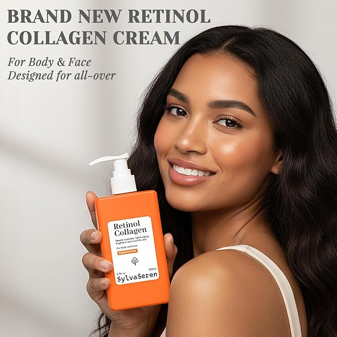 Advanced Retinol Body Lotion Anti-Aging Firming Moisturizer All-Over Body & Face Cream with a Smoothing and Refreshing Texture Enriched with 1% Retinol Hyaluronic Acid for Smoother Skin 6.76 oz