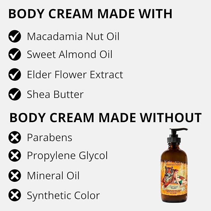 Barefoot Venus Macadamia Nut Oil and Almond Oil Body Cream 225 ML / 8 Oz (Apricot Brandy)