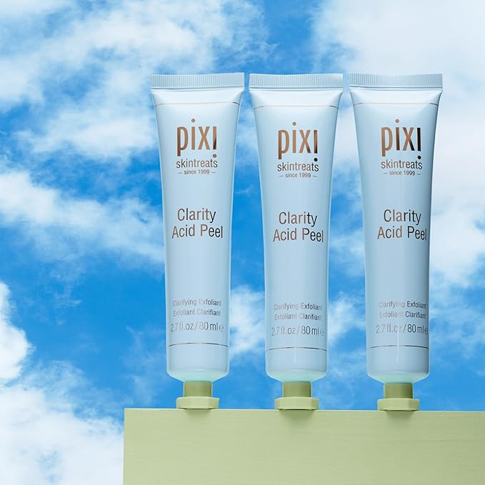 Pixi Clarity Acid Peel | Gentle Exfoliator with AHA, BHA & Probiotics | Purifies, Hydrates & Minimizes the Appearance of Pores | 2.7 fl oz/80 ml