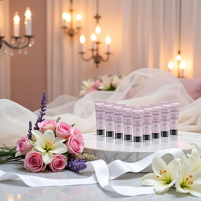 100 Pack Lotus Dream Hand Cream Bulk - Travel Size Scented Hand Lotion Set for Dry Cracked Hands, Ideal Holiday Gift for Women/Nurse/Bridesmaid/Teacher Appreciation, 1.0 oz/30 ml