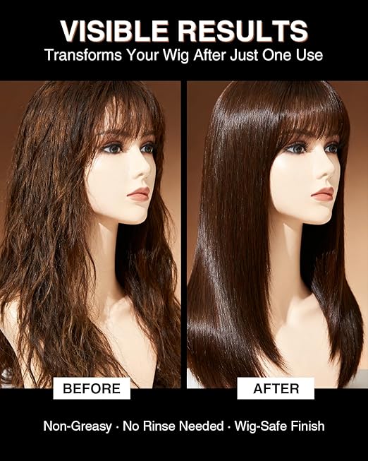 EJW Wig Treatment Oil Spray – Argan, Coconut & Jojoba Blend – Anti-Frizz Serum for Synthetic & Human Hair Wigs – Smooths, Adds Shine & Extends Wig Life – 1.01 fl. oz
