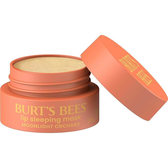 Burt’s Bees Moonlight Orchard Lip Sleeping Mask, With Hyaluronic Acid and Squalane Moisturizer To Instantly Hydrate Lips, Overnight Mask, Treatment, 0.45 oz.
