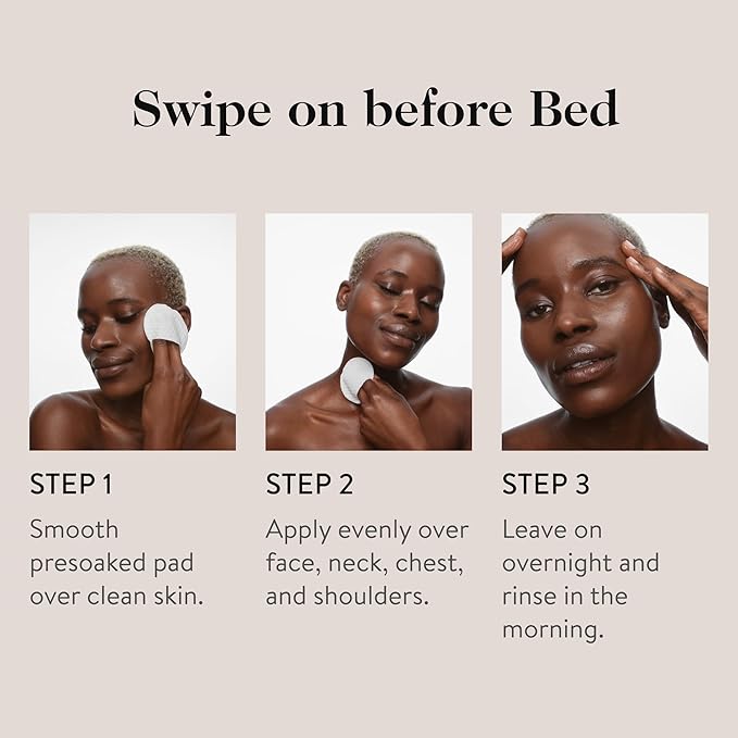 goop Beauty 15% Glycolic Acid Exfoliating Pads | Inspired by a Professional Chemical Peel | Refines & Retexturizes for Glowing Skin | Paraben and Silicone Free | 4 pack