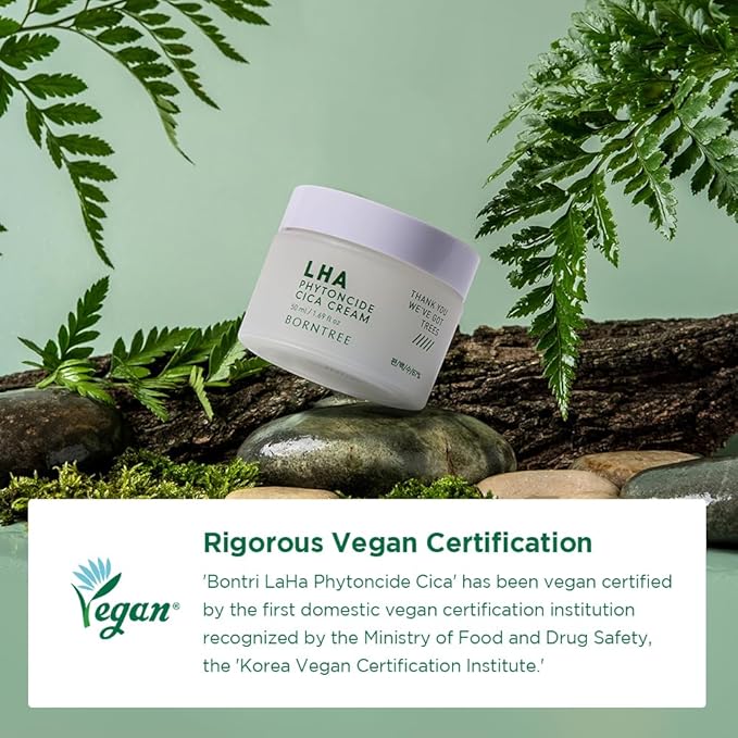lha Phytoncide Cica Cream 1.69 fl oz/K_beauty,Vegan Cosmetics, Clean Beauty, Ewg All Green Grade/36ml soothing ingredients,pH5.5mildly acidic,adenosine, madecasoside,aha,baha,nature
