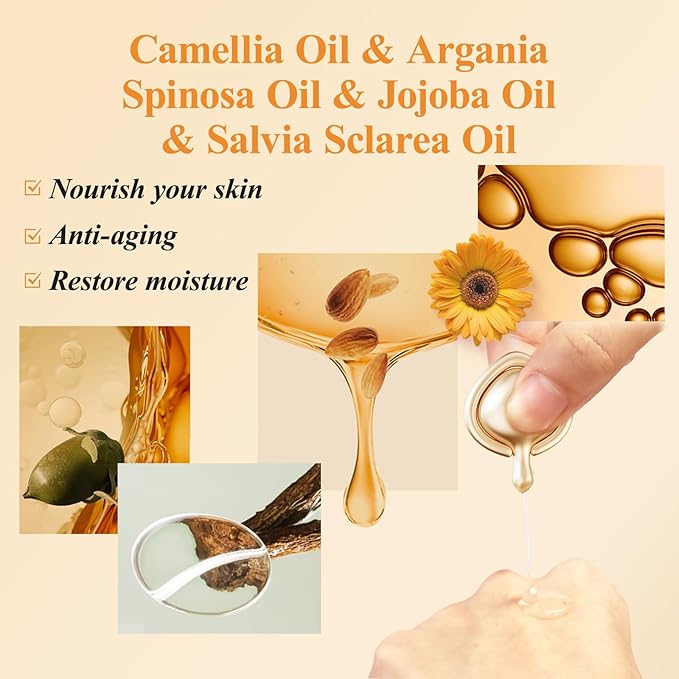 HKH Retinol + HPR Serum for Face - Anti-Aging Wrinkle Night Retinol Capsules, Peptide Serum for Women, Reduce Fine Lines, Tighten Sagging Skin, Fragrance-Free, Alcohol-Free & Non-Greasy