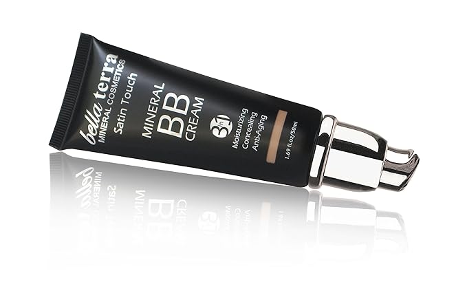 Bellaterra Cosmetics BB Cream - Tinted Moisturizer, Mineral Foundation Makeup, Medium 104 | Skin Perfector, 1.69 oz