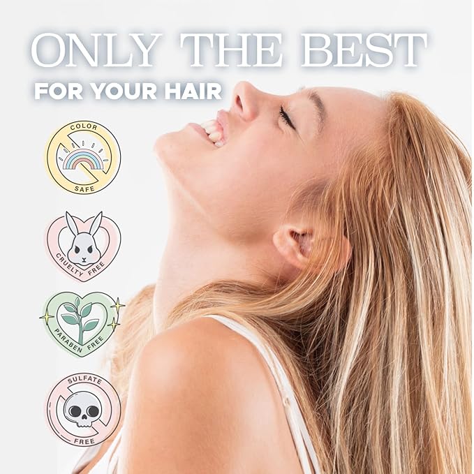 Luseta Scalp-Balancing Shampoo and Conditioner Set for Women, Reducing Build-up with Salicylic Acid, Anti-Dandruff Shampoo for Men, Clarifying Shampoo for Refreshing, pH-Balanced, 2 x 1.01 Fl Oz