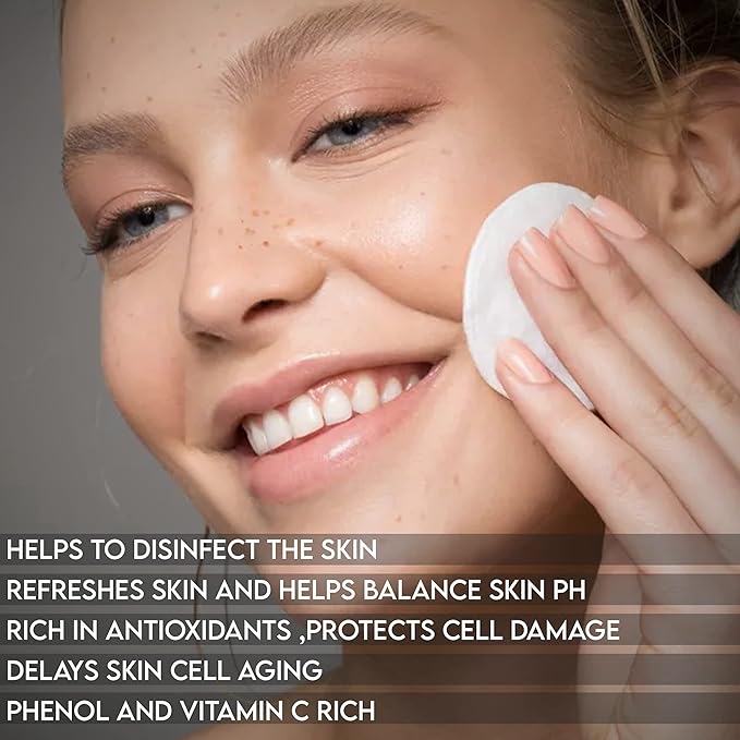 Shir-Organic Pure Green Tea Toner Natural Refreshing- Hydrating Toner for Face for Normal to Oily Skin Type (200ml)