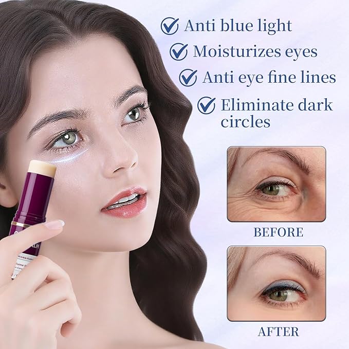 2 Pcs Calcium Multi Balm, Calcium Volume Multi Balm, Korean Collagen Moisturing Stick, Wrinkle Core Stick, Anti-aging, Hydrating, Firming Skin, Suitable for Eyes, Neck, Face