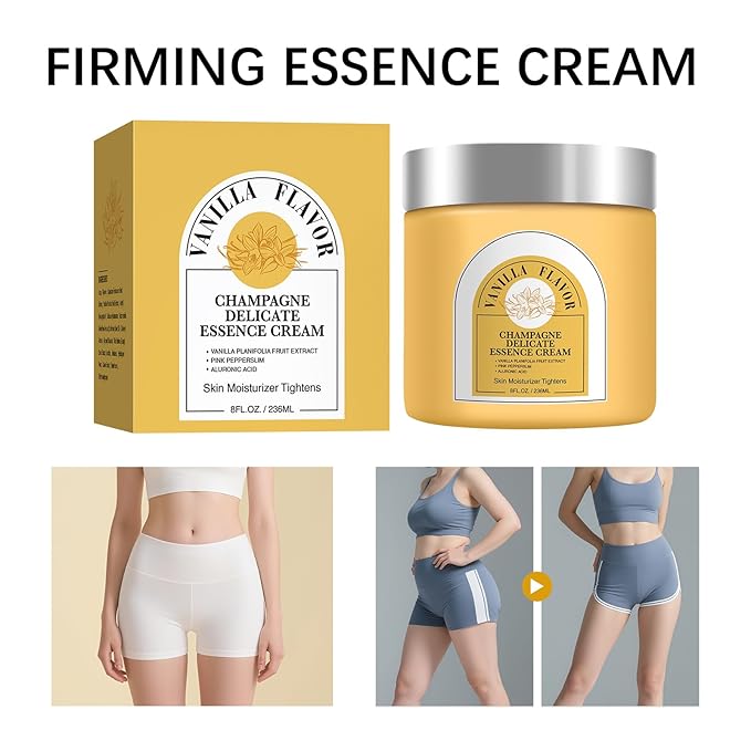 Champagne Lift Body Cream, with Pink Pepperslim Firming Essence Deeply Moisturizing Nourishing Dry Skin Vanilla Body Cream.