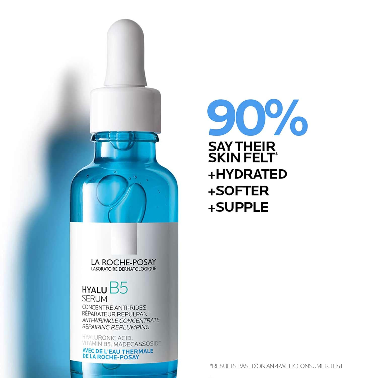 La Roche-Posay Hyalu B5 Hyaluronic Acid Serum – Hydrating Face Serum with Vitamin B5 & Madecassoside for Plump, Radiant Skin