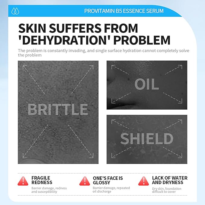 Australian Brand ProVitamin B5 Face Serum 30ml / Soothes, Hydrates, Calms Irritation, Strengthens Skin Barrier, Improves Elasticity, Brightens Tone, and Protects Against Environmental Stress