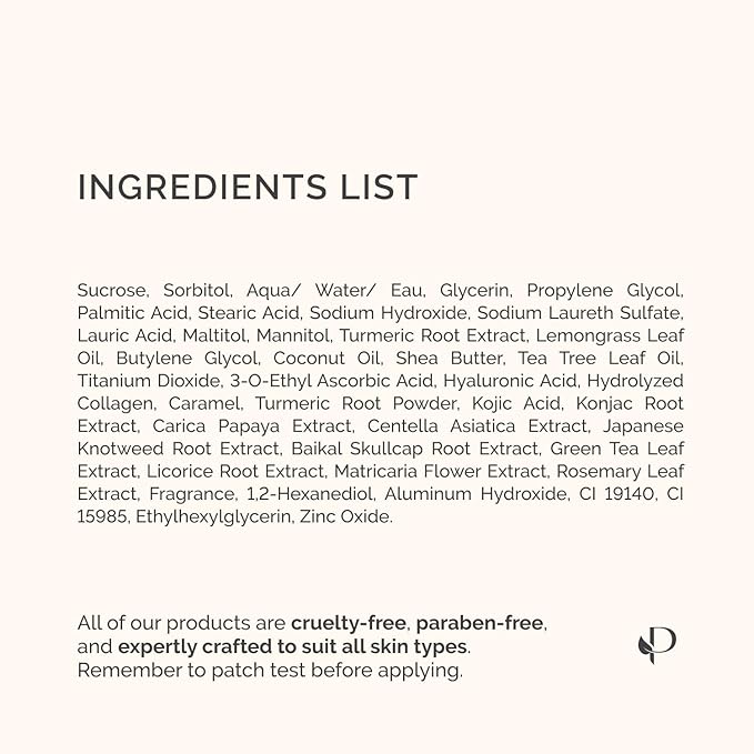 PLANTIFIQUE Kojic Acid Soap for Hyperpigmentation 4 Bars with Mesh Bag - Turmenic Soap with Hyaluronic Acid, Collagen, Vitamin C for Dark Spots - Vegan Skincare, 320g / 11.28 oz