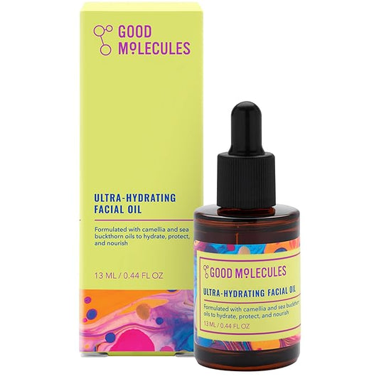 Good Molecules Ultra-Hydrating Facial Oil - Face Moisturizer with Nourishing Sea Buckthorn and Camellia Oils - Hydrating Skin Care for Face