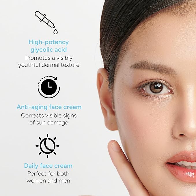 Rachel Moayer Perfecting Face Cream B, Anti Aging Moisturizer for the Face, Perfect for Day & Night, Wrinkle Remover, Boosts Collagen, and Photoaging Repair, for Men & Women