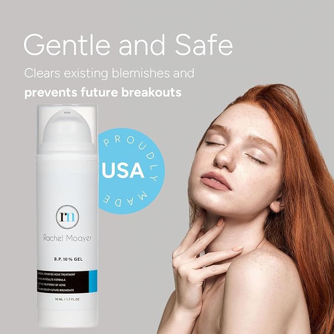 RM Benzoyl Peroxide Face and Body Gel 10% Medical grade Micronized benzoyl peroxide (without the prescription) acne treatment