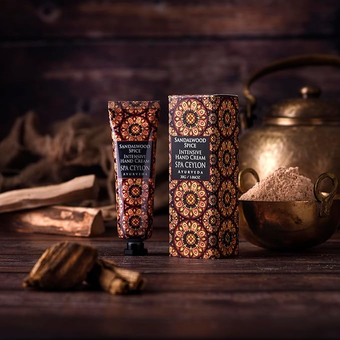 SPA CEYLON Sandalwood Spice Intensive Hand Cream | Natural Ingredients | Hand Lotion | for All Skin Types