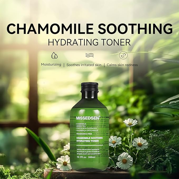 Facial Toner Hydrating Toner for Face Deep Moisturizing Skin Toner Refreshing for Sensitive, Dry, All Skin Types, Fragrance-Free Non Comedogenic 10.1Fl Oz & Travel Size 3.4Fl Oz