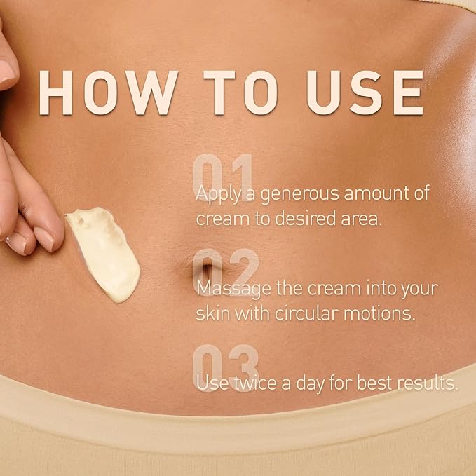 Enaskin Naturals Belly Firming Cream: B Flat Skin Tightening, Cellulite & Stretch Mark Reduction Cream for Stomach, Thighs and Booty - Hydrating Body Lotion for Women & Men, 3.38 Fl. Oz