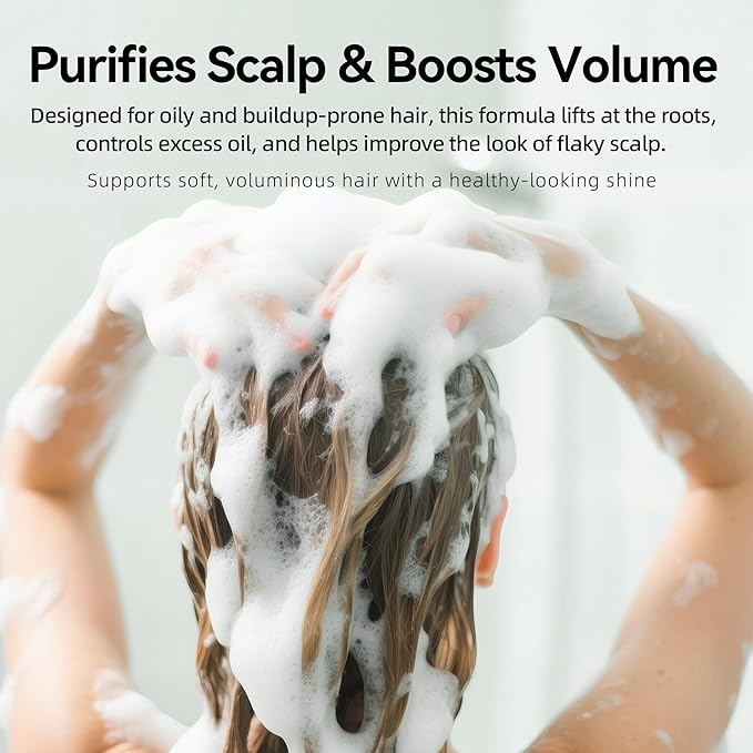 ALFHEIM Rosemary+ Purifying Shampoo | Infused with Rosemary Oil, Peppermint Oil & Calendula Extract | Gentle Cleansing for Oily Hair & Scalp Balance | Sulfate-Free, Paraben-Free | 10.7 fl oz