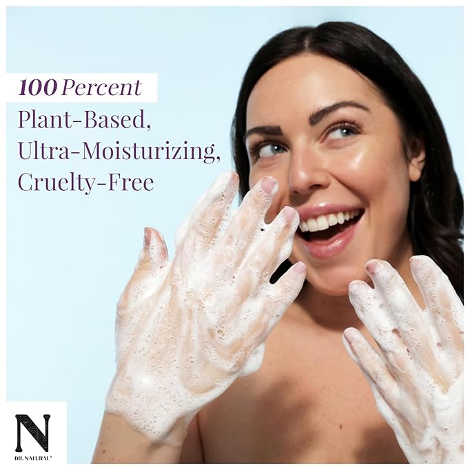 Dr. Natural Castile Liquid Soap - Multi-Use Body Wash, Shampoo and Face Wash - Hydrating Body Soap for Skin, Hair, Pets and Home - Almond - 16 oz