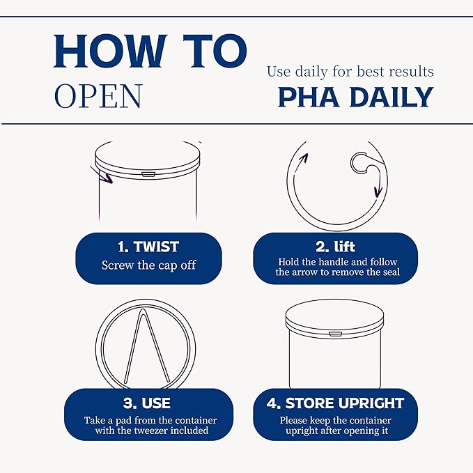 Re.SPN PHA Succinic Acid Calming Toner Pads – Daily Exfoliating, Hydrating and Soothing with CICA, Caffeine, Non-comedogenic, Vegan, Glass Skin, K-Beauty (70 Count)