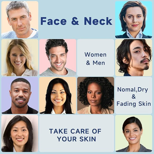 Retinol Cream for Face, Collagen Neck Creams for Tightening and Firming, Anti Aging Day & Night Facial Moisturizer for Women & Men, Instant Face Lift Wrinkle Cream 1.7 fl. oz with Glycolic Acid Pads