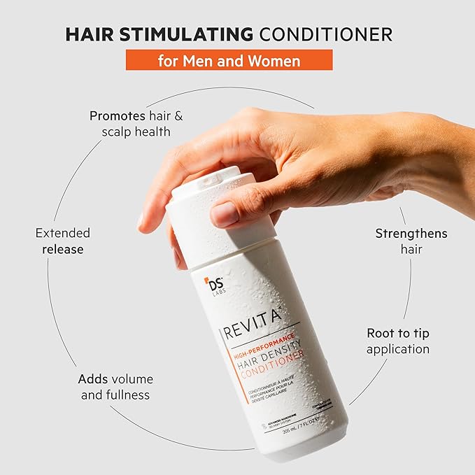 DS Labs Revita Shampoo & Conditioner Kit, 205 mL – Scalp First System for Fuller Looking, Volumized Hair, Lightweight Hydration, Sulfate & Silicone Free, Color Safe, For Men & Women