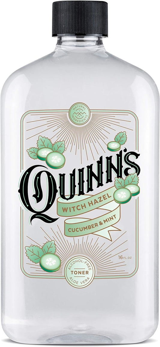 Quinn’s Alcohol Free Witch Hazel with Aloe Vera 16 Ounce (Cucumber & Mint)
