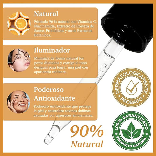 Purifect Hydrating Vitamin C Facial Serum – Hydration & Pore Care with Vitamin E & Niacinamide – Made in USA | Improves Firmness, Rejuvenates, Repairs Skin Cells & Boosts Radiance | 30ml