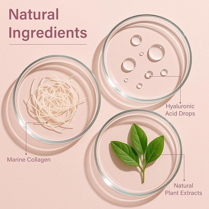 Bio-Collagen Face Mask – Hydrating & Firming Korean Sheet Mask with Hyaluronic Acid, Anti-Aging Overnight Skincare, Pore Minimizing & Moisturizing Treatment, 32g, 4 Pack