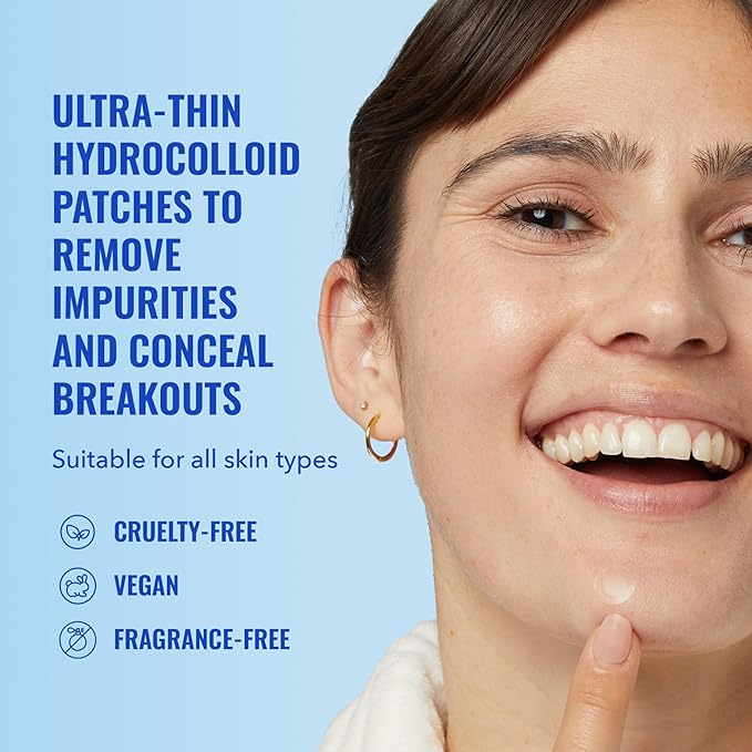 Good Molecules Pimple Patches 60 Pack - Ultra-Thin Hydrocolloid Acne Patches To Conceal Breakouts, Blackheads, and Blemishes - Acne Spot Treatment, Skin Care For Face