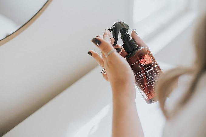 CreekBaby Organic Sea Salt Spray for Face, Body, and Hair, Toner for Acne, Rosacea and Hair Volumizer