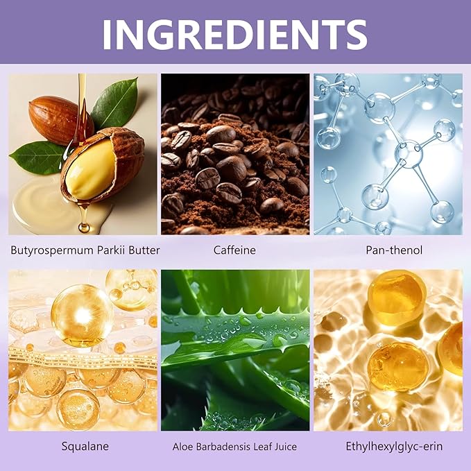 Caffeine Skin Tighten Body Cream | Belly Firming Firming Cream | Caffeine Infused Cream Moisturizer & Body Cream For Women, Stomach, Legs, for Younger Looking Skin