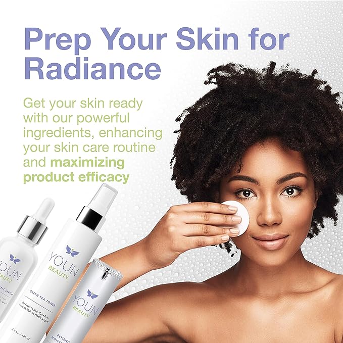 YOUN Beauty Green Tea Toner Face Mist Spray | Alcohol-Free, pH-Balancing & Hydrating Toner with Green Tea and Chamomile Extracts by Dr. Anthony Youn (180ml)