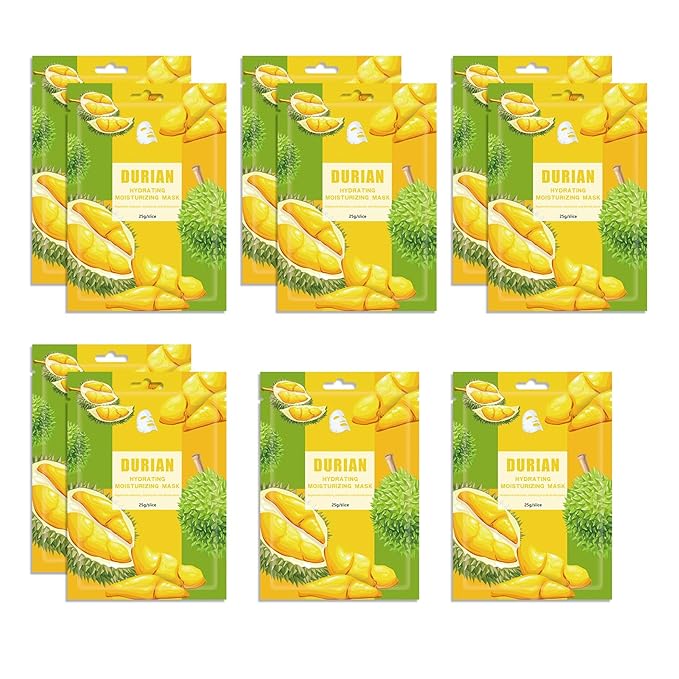 10PCS Hydrating Face Masks,Moisturizing Facial Masks for Women and Men,Fruit Overnight Facial Sheet Mask,Lightweight and Non-greasy Face Sheet Mask for All Skin Type 05
