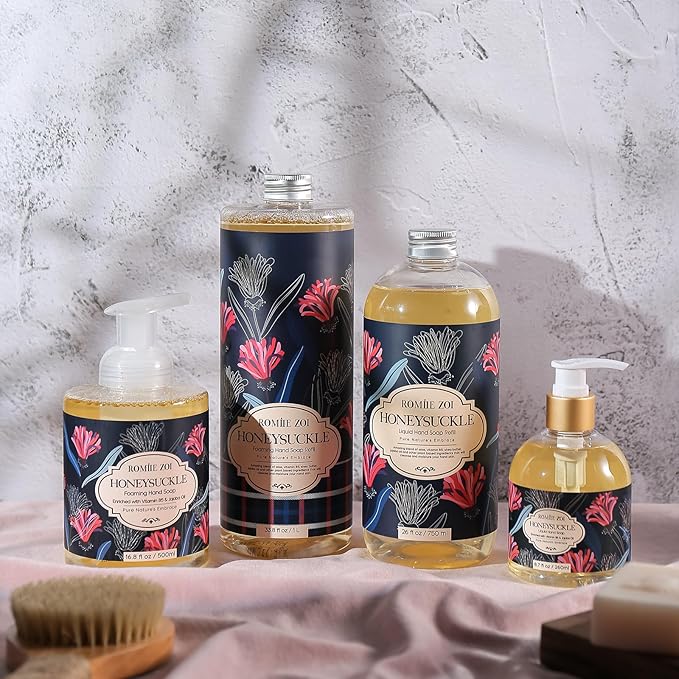 Foaming Hand Soap Refill, Honeysuckle, Gentle & Moisturizing Formula, 1 L/ 33.8 FL OZ