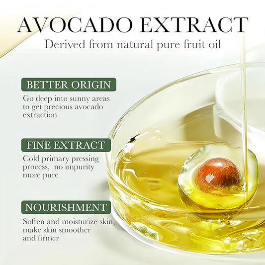 Avocado Skin Care Set, Face Skin Care Set For Women, Skin Care Kit for Women Teens - Cleanser, Toner, Face & Eye Cream, Serum, Facial Lotion, 6PCS Skincare Gift Set Anti-Aging Smooth Hydrating Skin