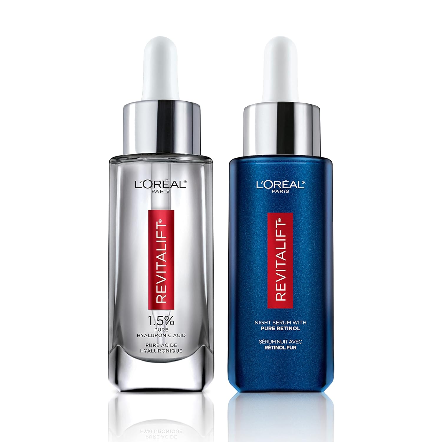 Revitalift Hyaluronic Acid & Retinol Night Serum Kit – 2-Piece Set ✨💧