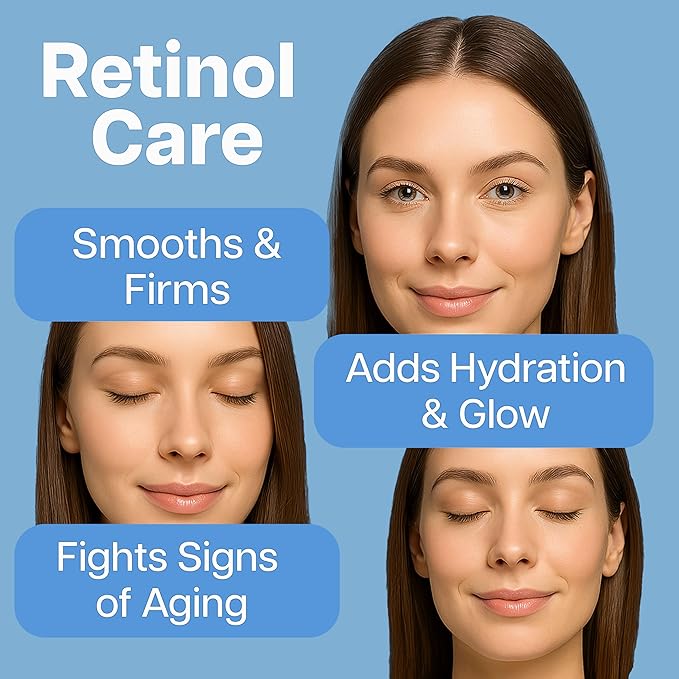 Retinol Face Serum - With Witch Hazel, Jojoba Oil, Aloe Vera, Propolis, Vitamin E & Botanical Extracts - Smooth Texture & Hydrate Skin - 1 FL OZ / 30ML
