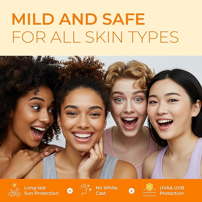 Beef Tallow Sunscreen SPF 50 with Mineral : Instant Sun Protection Non Nano Zinc Oxide Sunblock- Non Greasy Formula- Beach Jogging Outdoor Sports - 3 Fl oz, 85g