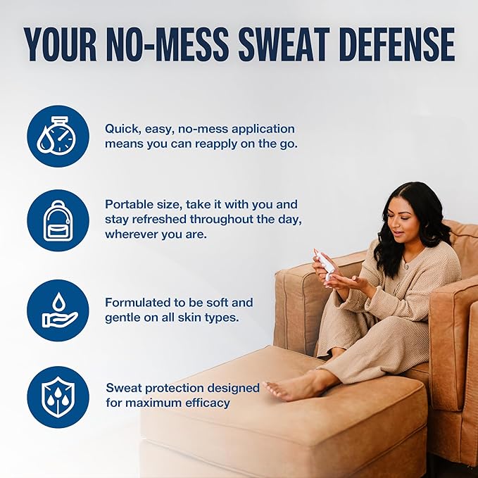 Carpe Sweat Absorbing Foot Lotion WITH APPLICATOR, A dermatologist-recommended solution to stop sweaty, smelly feet, Helps prevent blisters, Great for hyperhidrosis. 1 Tube + Applicator