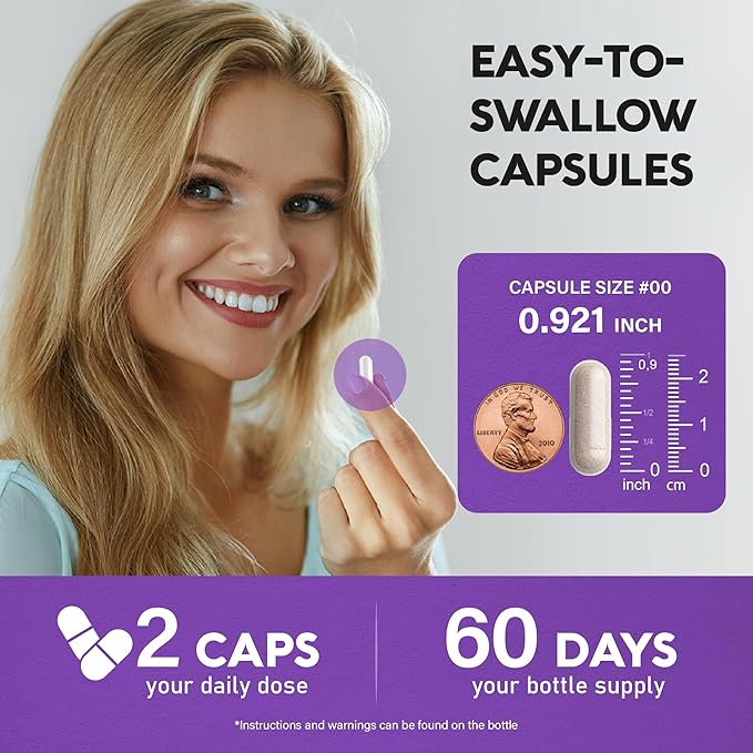 Biotin | Collagen | Keratin - Clinically Tested Supplement - Hair Growth Support, Skin & Nails - 25000 mcg Vitamins B2, B3, B6 & B7 + B1 & Hyaluronic Acid - Made in USA - Women & Men | 120 Capsules