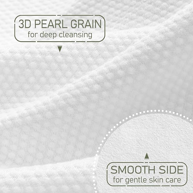 Disposable Face Towel Biodegradable Large Dry Face Wipes 120 Count/2 Box Extra Thick Soft Clean Facial Towels for Sensitive Skin, Makeup Removing, Facial Cleansing, Nursing, Travel, 10"×12"