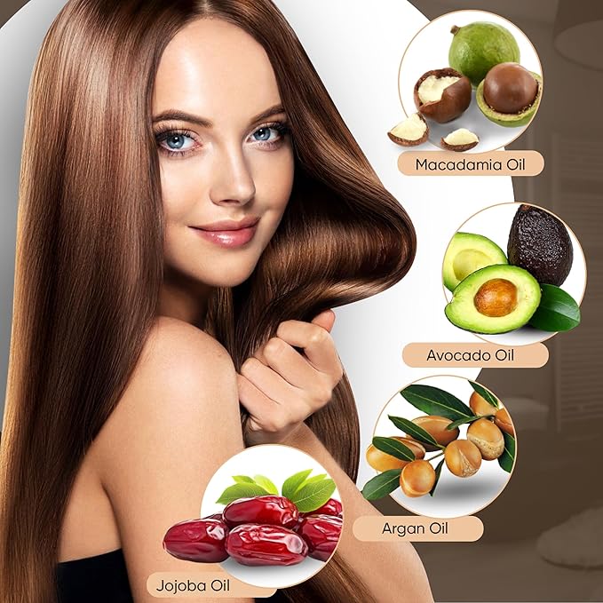 INTENPURE Hair Vitamin Capsules for Women – No Wash Argan Oil Hair Serum Treatment – 30 Ampoules for Damaged, Color-Treated, Frizzy Hair – Vitamins for Hair Growth & Hair Loss Support