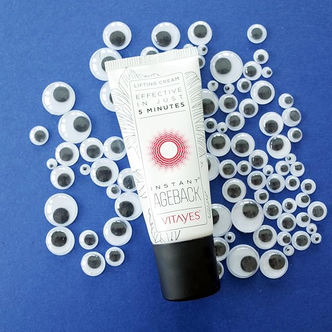 VITAYES Instant Ageback Lifting Cream, Dark Circle Bags Under Eye Remover, Anti Wrinkle and Fine Lines Face Lift Cream 0.52 Oz