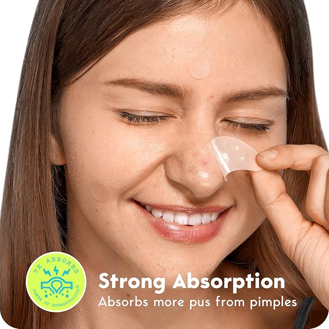 LitBear Acne Patches Large, Hydrocolloid Pimple Patches for Breakouts, Zit and Blemish, Acne Patches for Face, Chin, Back and Body with Tea Tree Oil