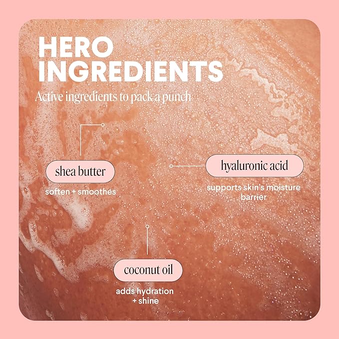 MONDAY HAIRCARE MOISTURE Body Wash in Fresh Gardenia with Hyaluronic Acid & Shea Butter for All Skin Types, 900 mL (Pack of 2)