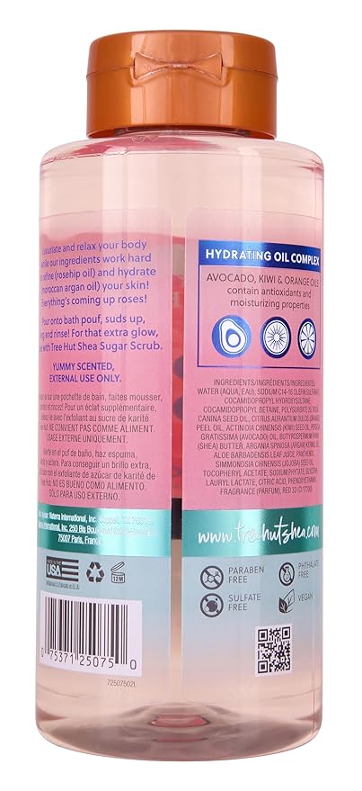 Tree Hut Moroccan Rose Nourishing & Moisturizing Foaming Gel Wash, 18 oz., Hydrating